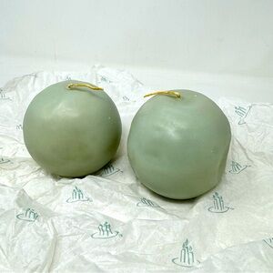 2 - 3” Round Ball Candles Wild Fern | PartyLite